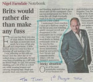 Nigel Farndale - the Times